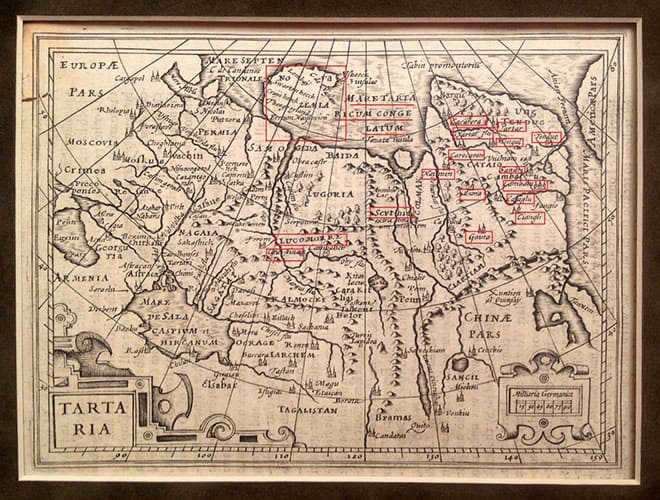 Map of Eurasia by Jan Jansson