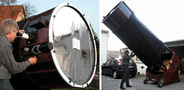 Large aperture telescope by Dr. Erhard Hensgen, D=107 cm