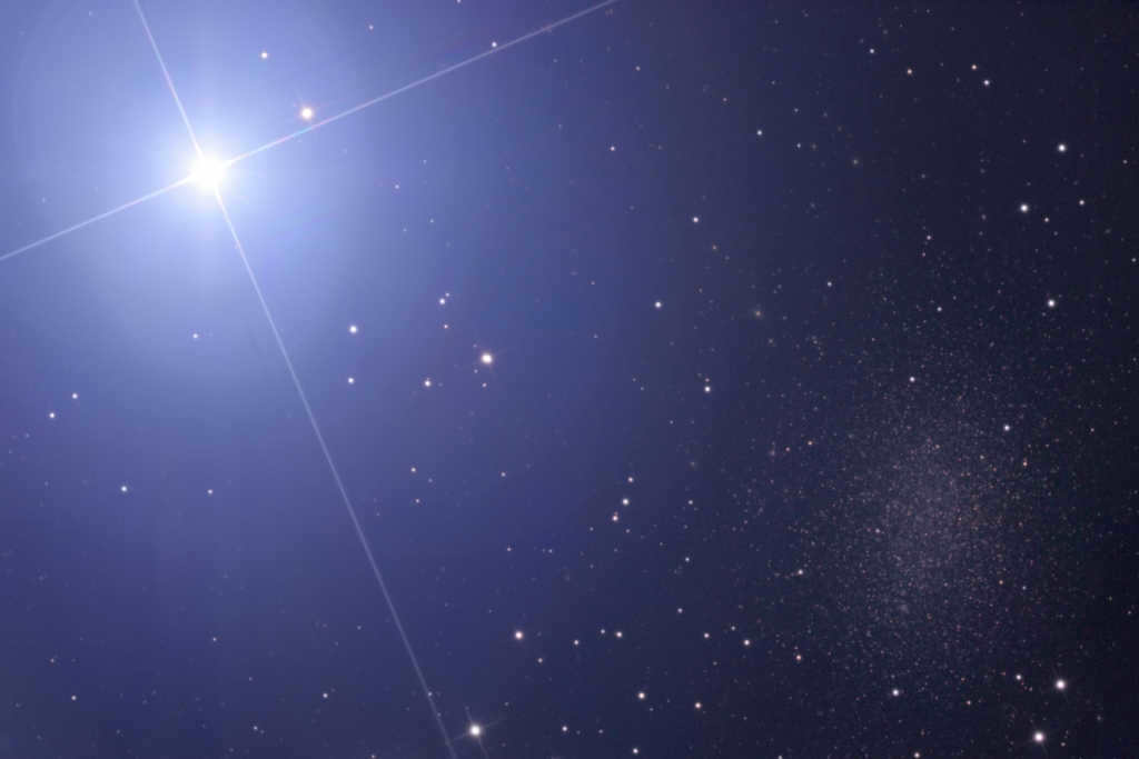Regulus and the Leo I galaxy