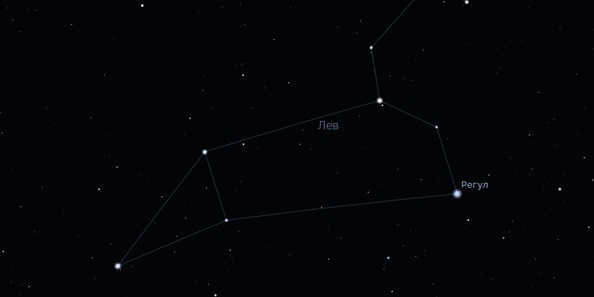 Star Regulus in the constellation of Leo