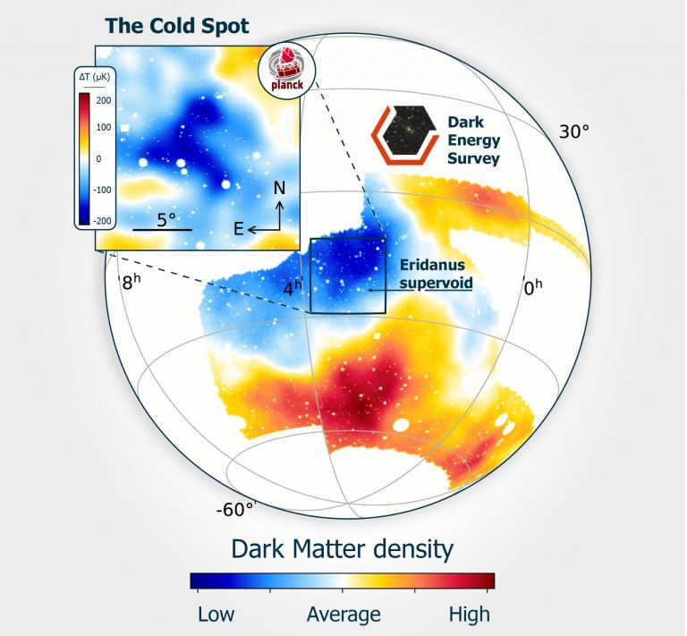 Cold spot in the constellation Eridanus