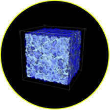 Computer model of matter distribution in the Universe