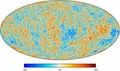 Map of temperature anisotropy of relic radiation from data of the Planck Observatory