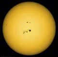 Image of the Sun in the visible spectrum