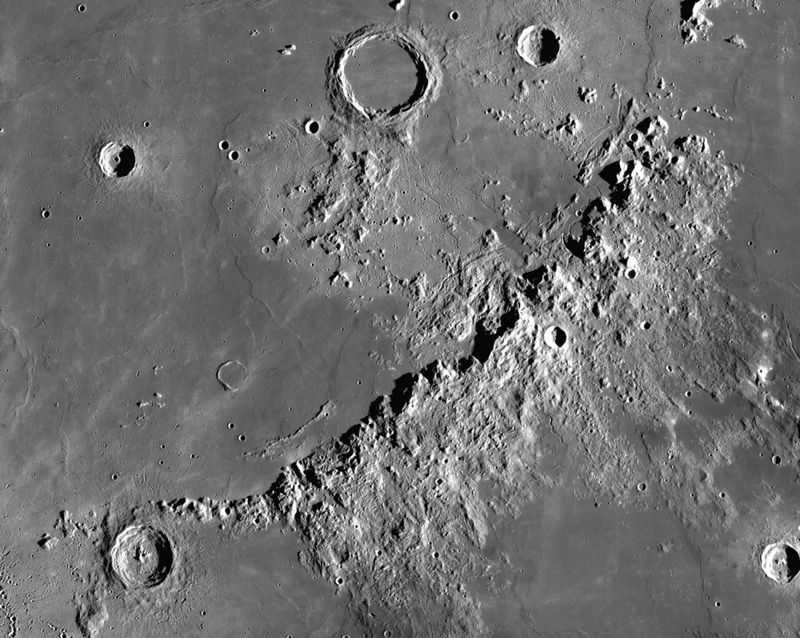 Appenine Mountains on the Moon.