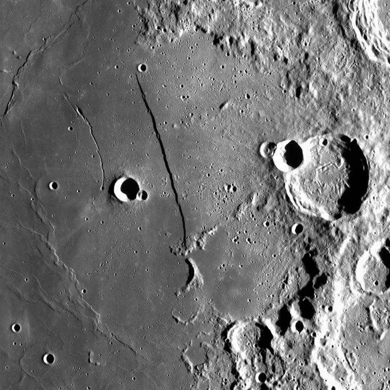 Straight Wall on the Moon