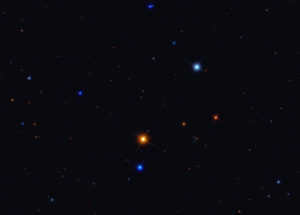 triple star in the constellation Swan