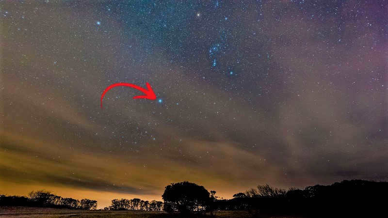 Sirius in the sky