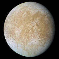 Photo of Europa taken by the AMS Galileo.
