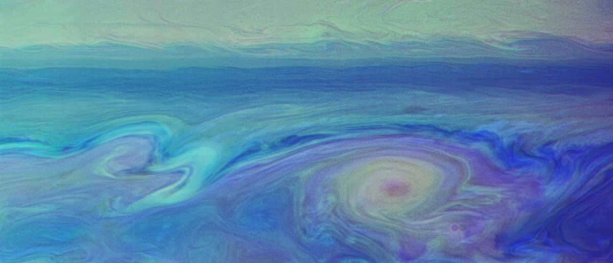 Saturn is a gas giant surrounded by many rings.