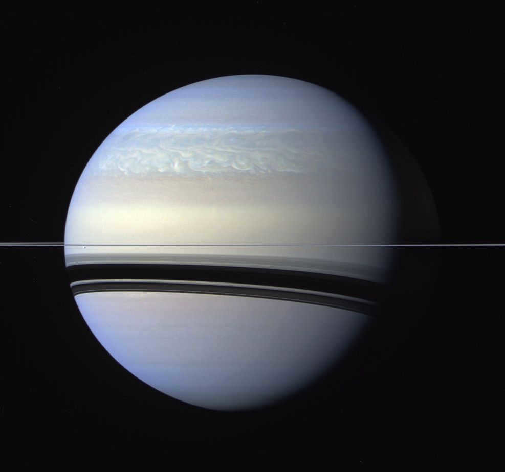 Saturn's compression