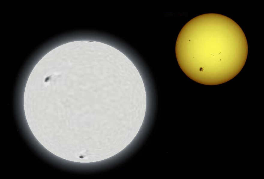 Comparison of Sirius A and the Sun