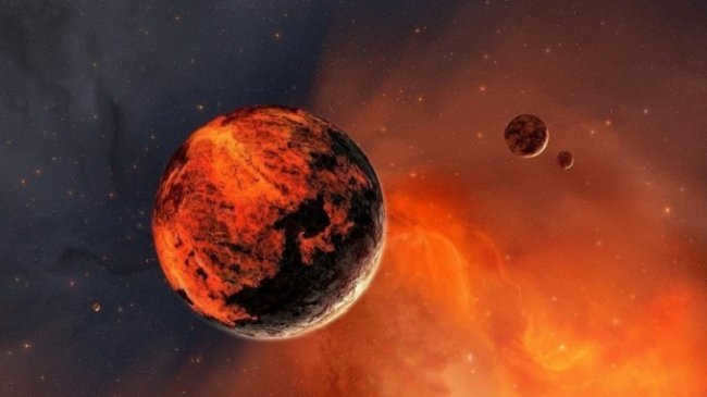 The largest planets of the solar system