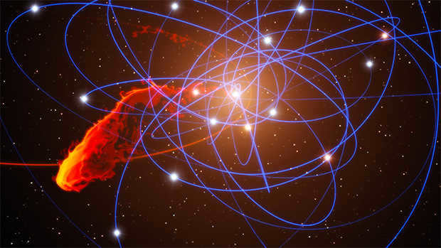 G cloud hitting the neighborhood of the black hole.