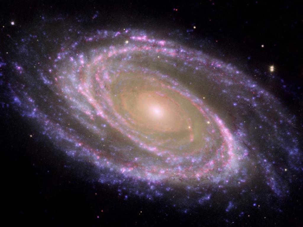 A purple galaxy.