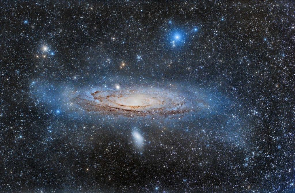 Andromeda Galaxy M31 and its satellites