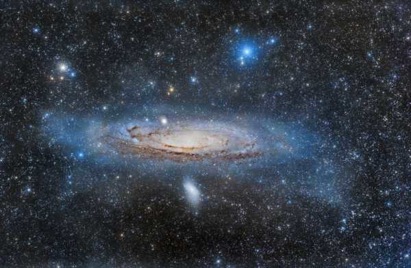 Andromeda Galaxy M31 and its satellites
