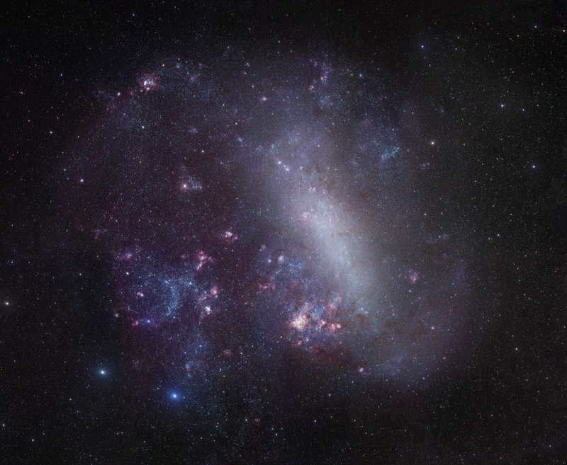 The Large Magellanic Cloud is a satellite galaxy of the Milky Way.