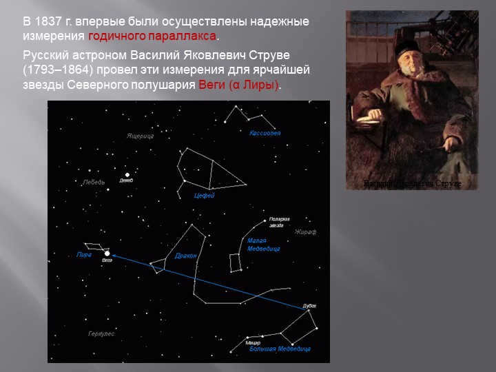 In 1837, reliable measurements of the annual parallax were made for the first time. 