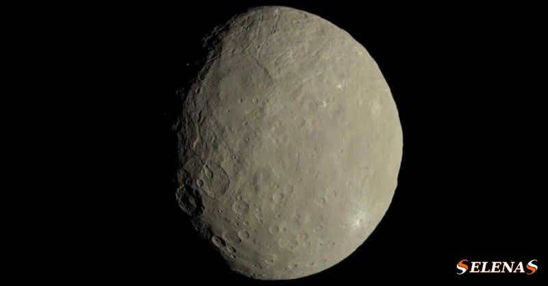 The dwarf planet Ceres, in the asteroid belt between Mars and Jupiter.