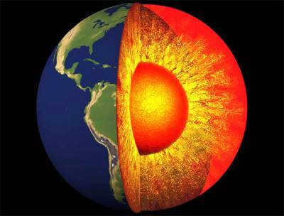 How many kilometers to the core of the Earth