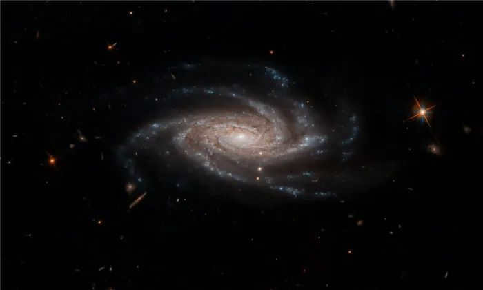 Image of the Milky Way with its companions - dwarf galaxies.