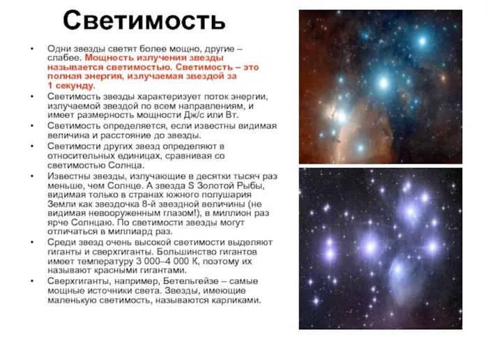 concept of luminosity