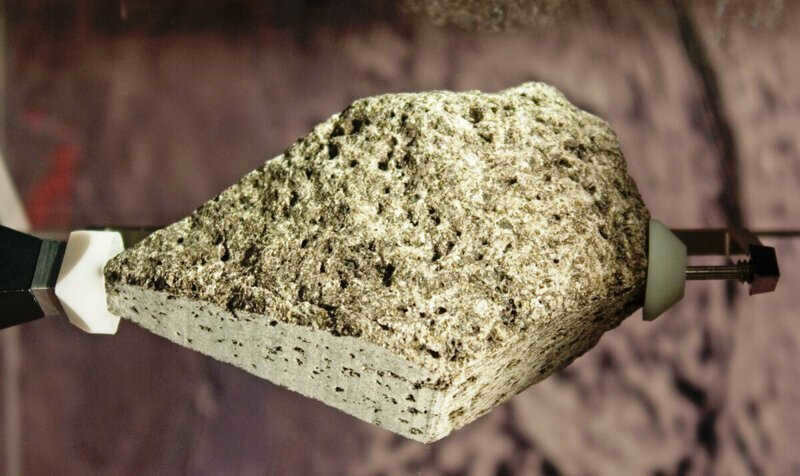 A sample of basalt from the Moon