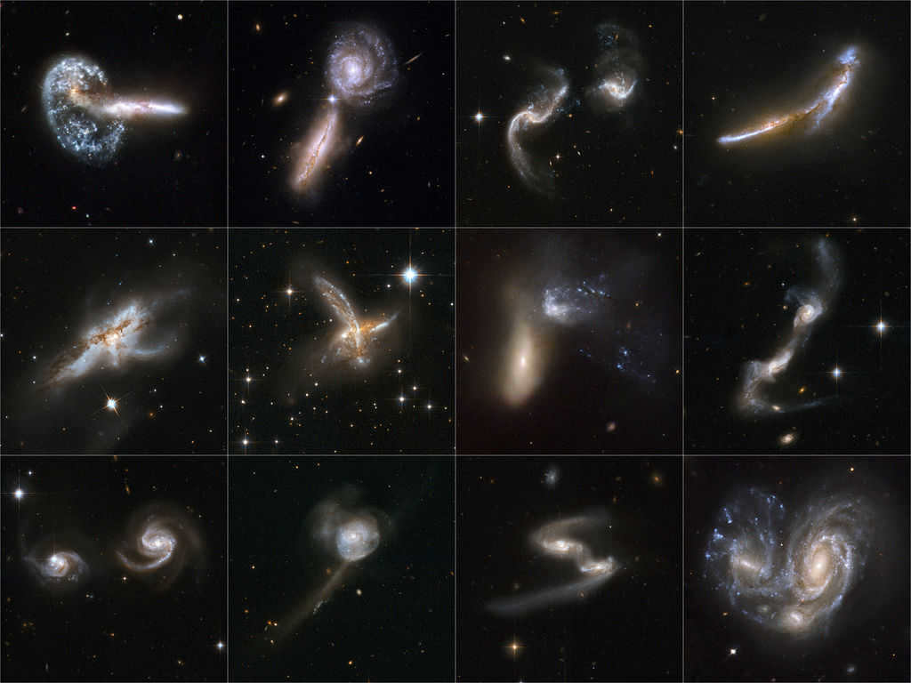 Types of galaxies according to Hubble