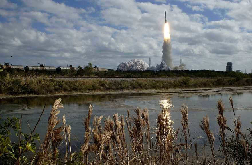 The New Horizons spacecraft will launch in 2006 from Kennedy Space Center.