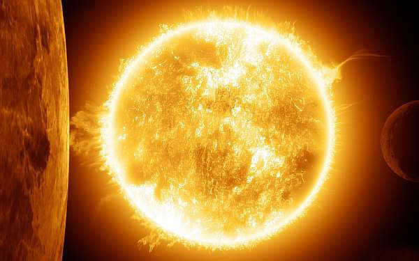 Sun in space