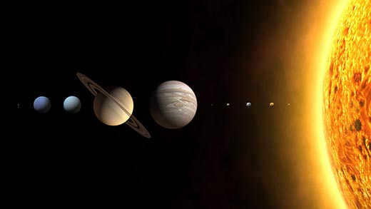 How many planets revolve around the sun?