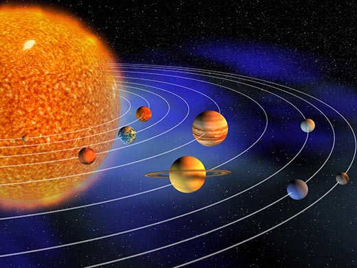 How many planets revolve around the sun?