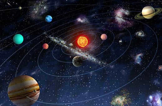 How many planets revolve around the sun?