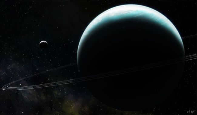 About solar system planets for children. Uranus