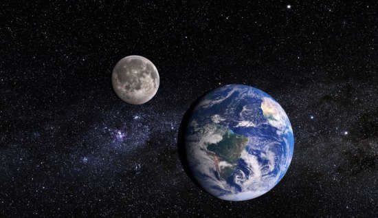 Earth and Moon