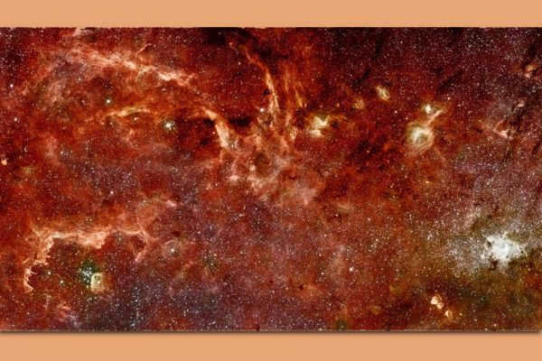 It contains 150 O-class stars that are not far apart - on the order of one light-year away. If we lived in this cluster, we would have a fantastically beautiful and bright starry sky at night; however, the light of the nearby stars would greatly interfere with the view of deep space. The stars in the cluster are 2-4 million years old.