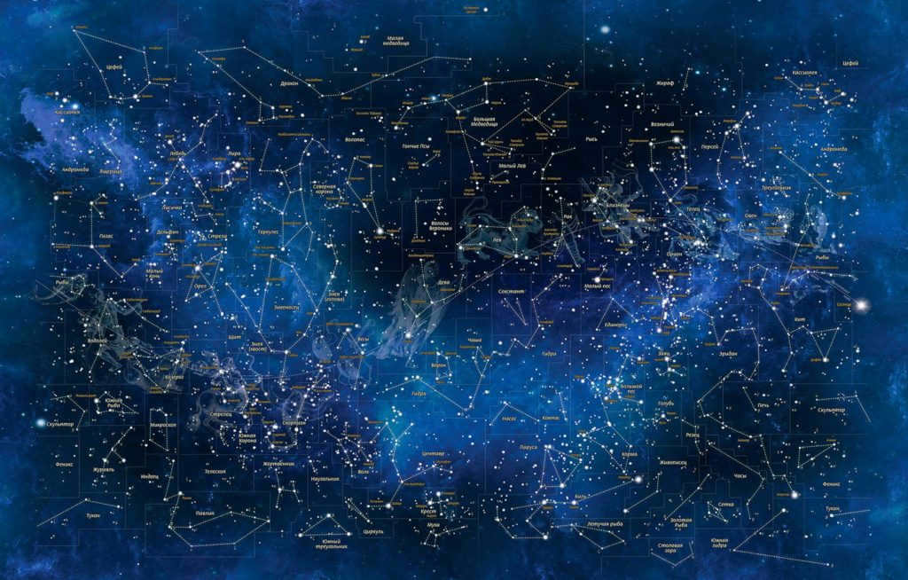 Map of constellations