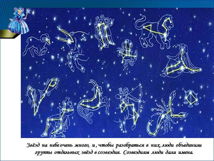 There are many stars in the sky, and to make sense of them, people have joined together. 
