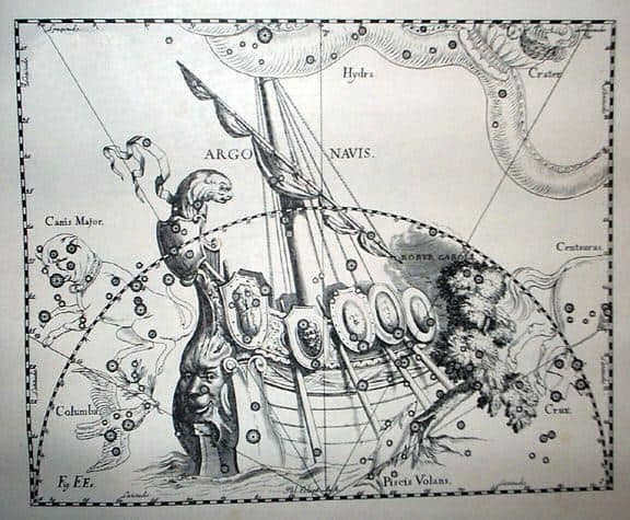 The constellation Ship of Argo (1690).