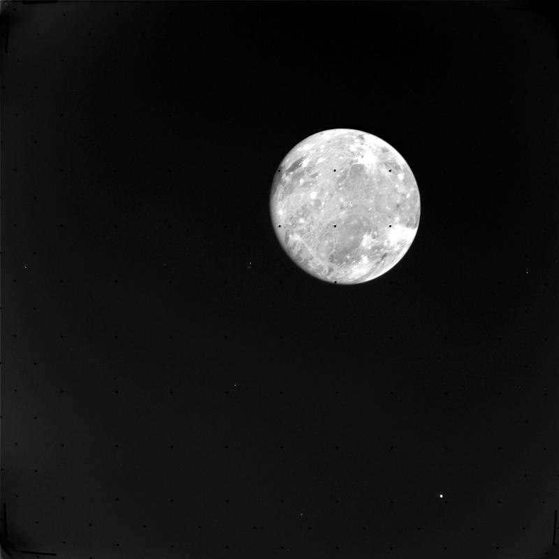 Ganymede, photographed by Voyager 1, March 4, 1979