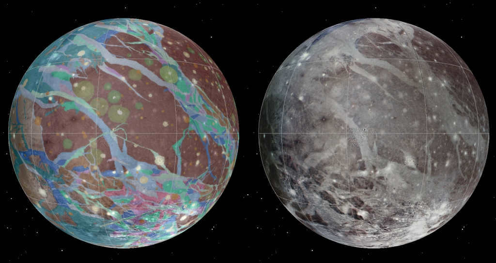 First geologic map of Ganymede