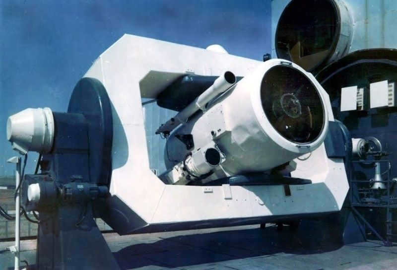 TG-1 telescope of the LE-1 laser locator, Sary-Shagan test site.