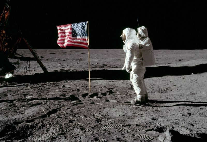 Neil Armstrong on the Moon