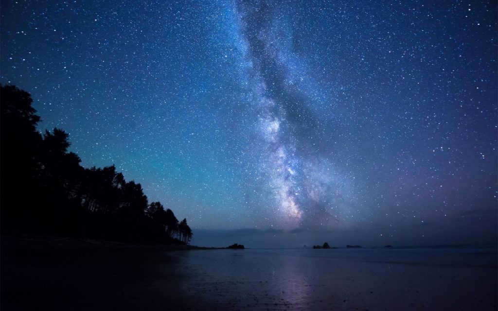 Milky Way arm from Earth