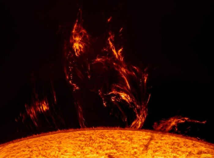 Large solar mass ejection captured in May 2023