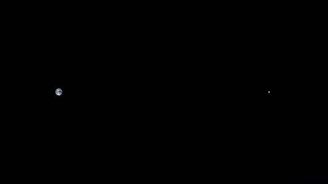 Earth and the moon