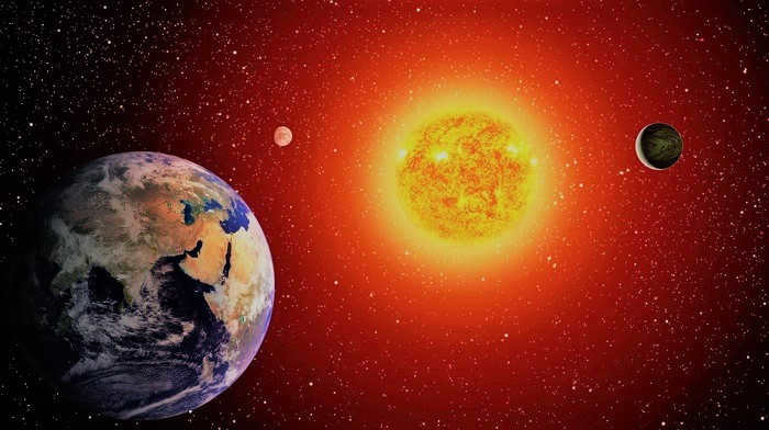 Earth and the Sun
