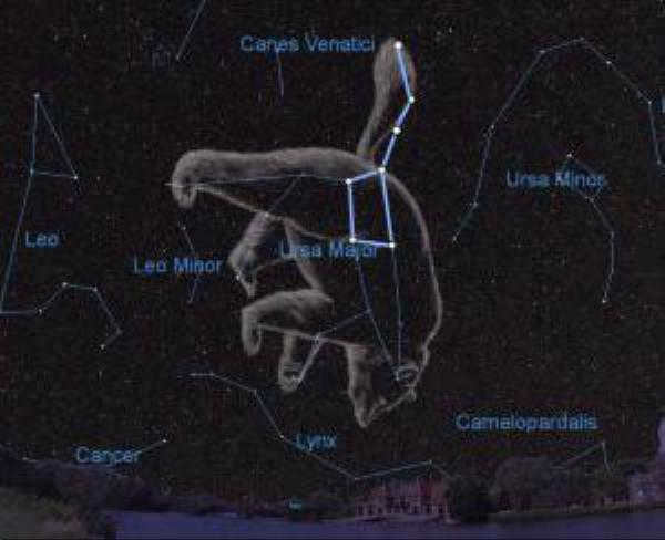 The number of bright stars in the bucket of the Big Dipper. How many stars are in the constellation of the Big Dipper?