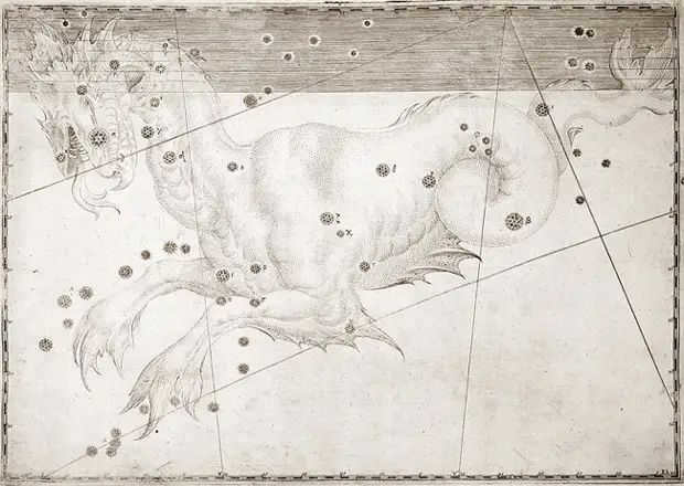 The constellation of Keith on an ancient map